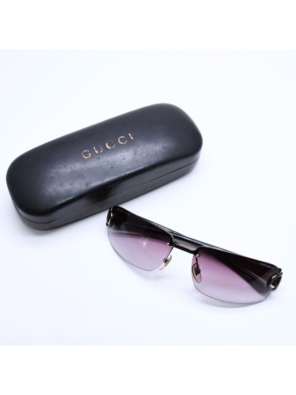 Gucci Half Rim Sunglasses Eyewear S Bkvyt Horsebit Brown
